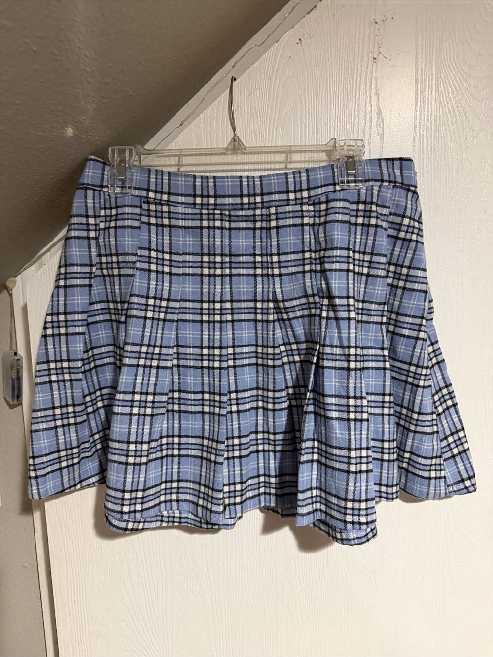 Hollister Blue Plaid Circle Skirt